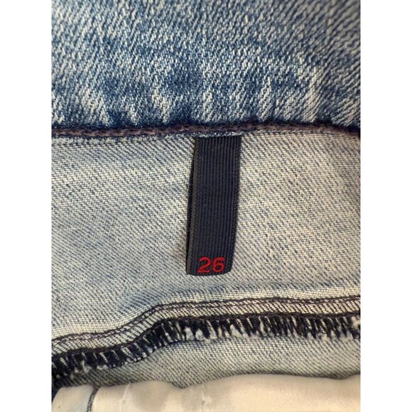 RtA Denim Distressed Cutoff Shorts with Zipper Detail NWT - Size 26 - Picture 6 of 10